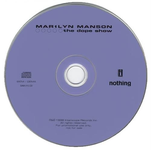 Marilyn Manson The Dope Show UK Promo CD single (CD5 / 5
